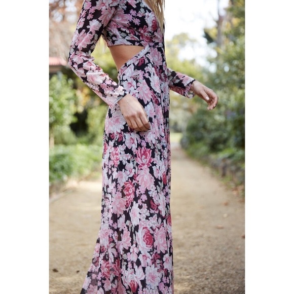 NWT Bardot Garden Floral Maxi Dress Rose Garden 10 - Picture 5 of 14
